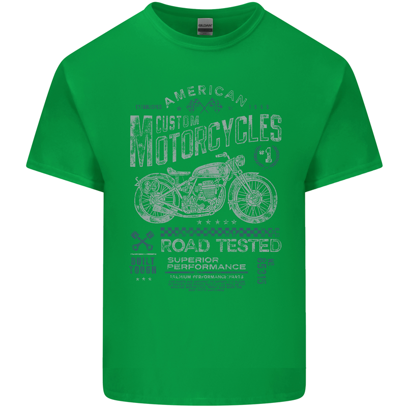 American Custom Motorcycles Motorbike Biker Mens Cotton T-Shirt Tee Top Irish Green