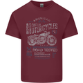 American Custom Motorcycles Motorbike Biker Mens Cotton T-Shirt Tee Top Maroon