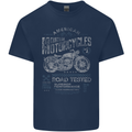 American Custom Motorcycles Motorbike Biker Mens Cotton T-Shirt Tee Top Navy Blue
