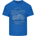 American Custom Motorcycles Motorbike Biker Mens Cotton T-Shirt Tee Top Royal Blue