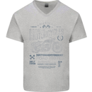 American Custom Motorcycles Motorbike Biker Mens V-Neck Cotton T-Shirt Sports Grey
