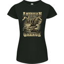 American Eagle Garage Bike Motorbike Womens Petite Cut T-Shirt Black