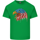 American Eagle USA Flag July 4th Kids T-Shirt Childrens Irish Green