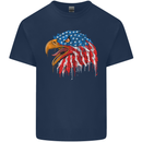 American Eagle USA Flag July 4th Kids T-Shirt Childrens Navy Blue