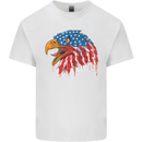 American Eagle USA Flag July 4th Kids T-Shirt Childrens White
