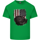 American Labrador USA Flag Dog Mens Cotton T-Shirt Tee Top Irish Green