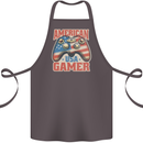 American USA Gamer Video Games Joypad Cotton Apron 100% Organic Dark Grey