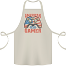 American USA Gamer Video Games Joypad Cotton Apron 100% Organic Natural