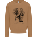An Abstract Elephant Environment Mens Sweatshirt Jumper Caramel Latte