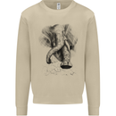 An Abstract Elephant Environment Mens Sweatshirt Jumper Sand