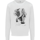 An Abstract Elephant Environment Mens Sweatshirt Jumper White