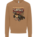 An American Original Hotrod Mens Sweatshirt Jumper Caramel Latte