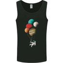 An Astronaut With Planets as Balloons Space Mens Vest Tank Top Black