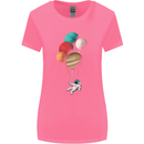 An Astronaut With Planets as Balloons Space Womens Wider Cut T-Shirt Azalea