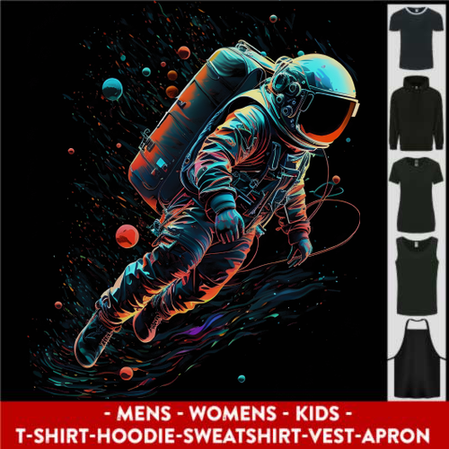 An Astronaut in Outer Space Man Mens Womens Kids Unisex Main Image