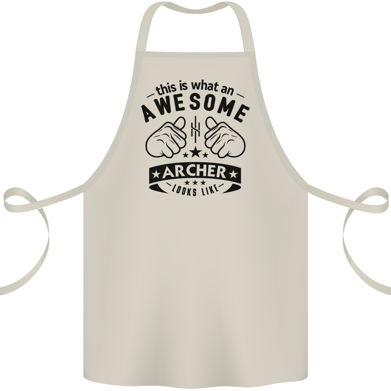 An Awesome Archer Looks Like Archery Cotton Apron 100% Organic Natural
