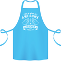 An Awesome Archer Looks Like Archery Cotton Apron 100% Organic Turquoise