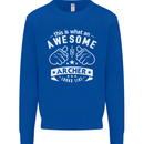 An Awesome Archer Looks Like Archery Kids Sweatshirt Jumper Royal Blue