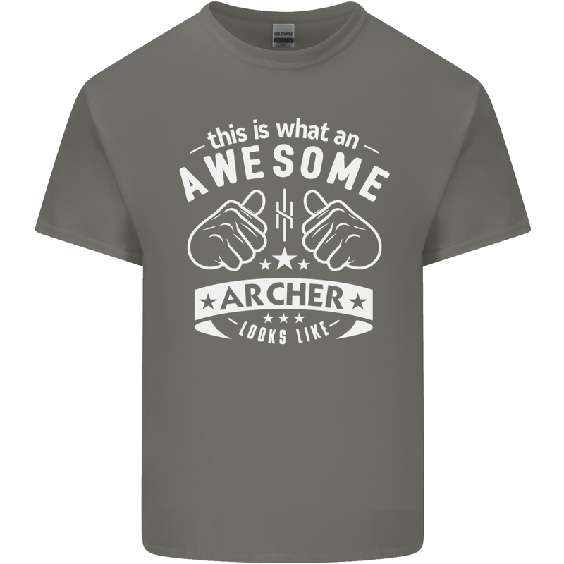 An Awesome Archer Looks Like Archery Mens Cotton T-Shirt Tee Top Charcoal