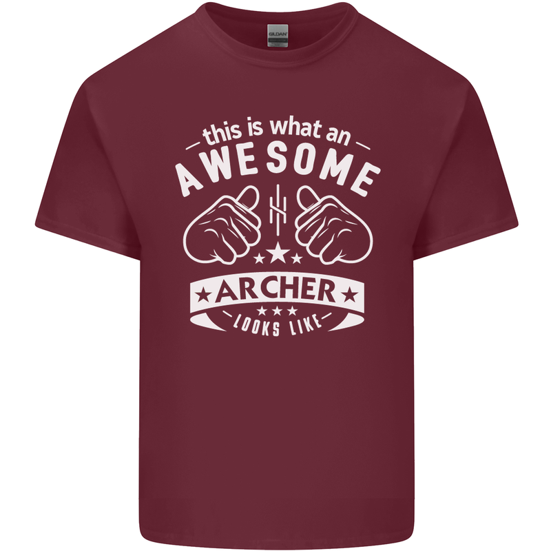 An Awesome Archer Looks Like Archery Mens Cotton T-Shirt Tee Top Maroon