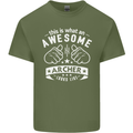 An Awesome Archer Looks Like Archery Mens Cotton T-Shirt Tee Top Military Green