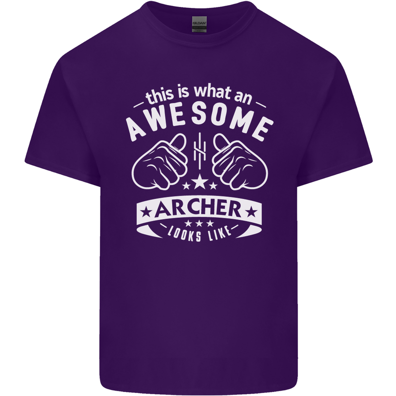 An Awesome Archer Looks Like Archery Mens Cotton T-Shirt Tee Top Purple