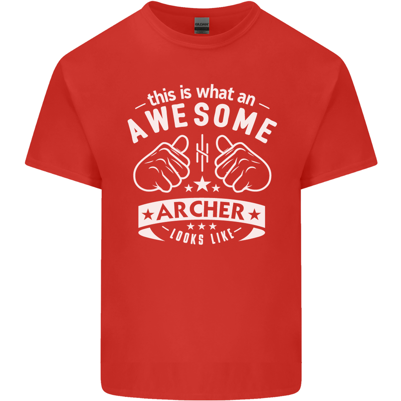 An Awesome Archer Looks Like Archery Mens Cotton T-Shirt Tee Top Red