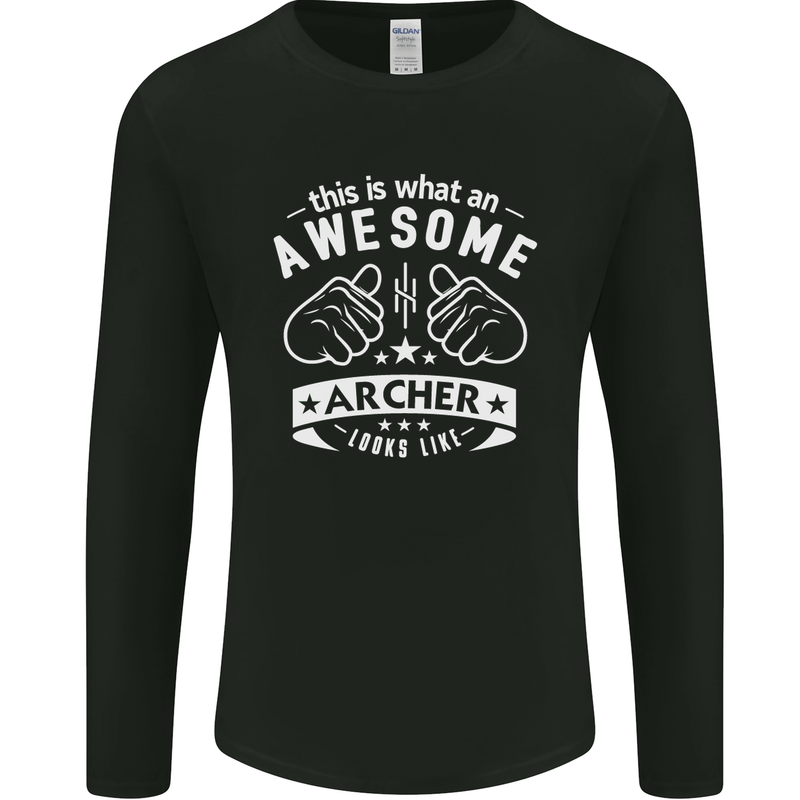 An Awesome Archer Looks Like Archery Mens Long Sleeve T-Shirt Black