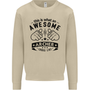 An Awesome Archer Looks Like Archery Mens Sweatshirt Jumper Sand