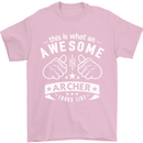 An Awesome Archer Looks Like Archery Mens T-Shirt Cotton Gildan Light Pink