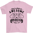 An Awesome Archer Looks Like Archery Mens T-Shirt Cotton Gildan Light Pink