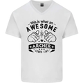 An Awesome Archer Looks Like Archery Mens V-Neck Cotton T-Shirt White