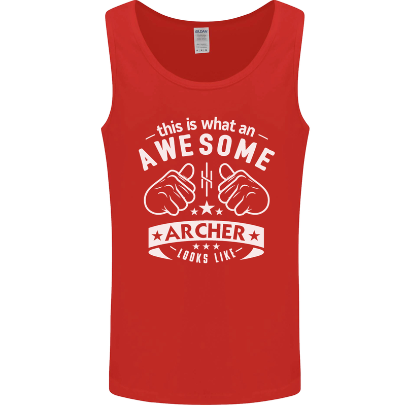 An Awesome Archer Looks Like Archery Mens Vest Tank Top Red