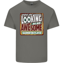 An Awesome Badminton Mens Cotton T-Shirt Tee Top Charcoal