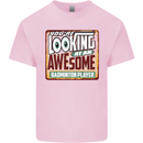 An Awesome Badminton Mens Cotton T-Shirt Tee Top Light Pink