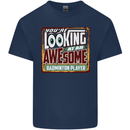 An Awesome Badminton Mens Cotton T-Shirt Tee Top Navy Blue
