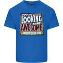 An Awesome Badminton Mens Cotton T-Shirt Tee Top Royal Blue