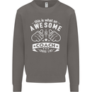 An Awesome Coach Looks Like Golf Tennis Mens Sweatshirt Jumper Charcoal