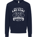 An Awesome Coach Looks Like Golf Tennis Mens Sweatshirt Jumper Navy Blue