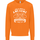 An Awesome Coach Looks Like Golf Tennis Mens Sweatshirt Jumper Orange