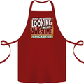 An Awesome Cricketer Cotton Apron 100% Organic Maroon