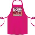 An Awesome Cricketer Cotton Apron 100% Organic Pink
