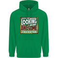 An Awesome Cricketer Mens 80% Cotton Hoodie Irish Green