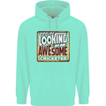 An Awesome Cricketer Mens 80% Cotton Hoodie Peppermint