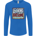 An Awesome Cricketer Mens Long Sleeve T-Shirt Royal Blue