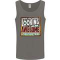 An Awesome Cricketer Mens Vest Tank Top Charcoal