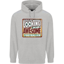 An Awesome Footballer Childrens Kids Hoodie Sports Grey
