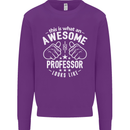 An Awesome Professor Looks Like Mens Sweatshirt Jumper Purple