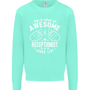 An Awesome Receptionist Looks Like Mens Sweatshirt Jumper Peppermint