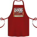 An Awesome Snooker Player Cotton Apron 100% Organic Maroon